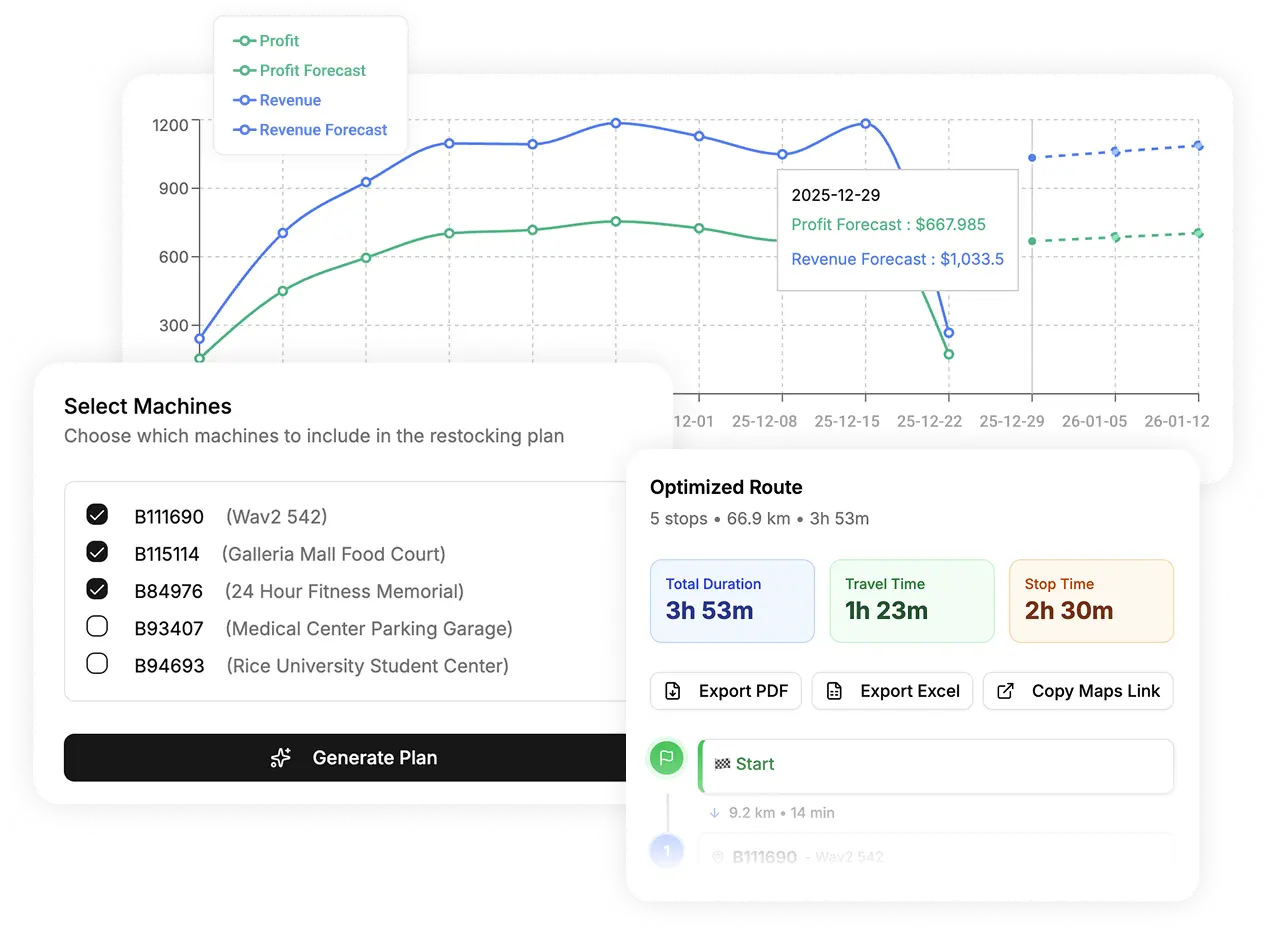 uVend Dashboard Screenshot